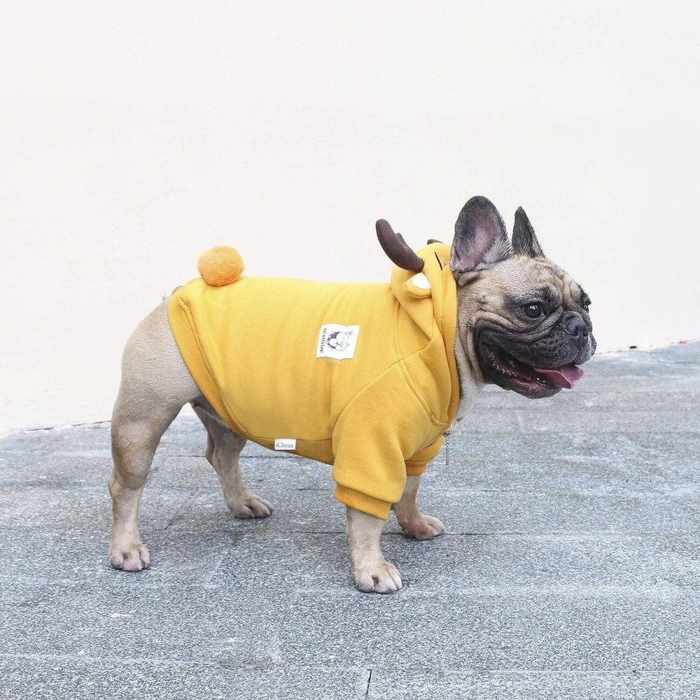 Yellow Reindeer Halloween Costume For 2X-Large Dogs - Picture 4 of 4